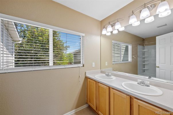 Bathroom, Dual Sink Vanities, Glass Shower, Interior