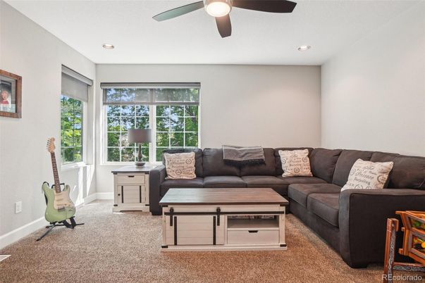 Interior, Living room, Recessed Lighting