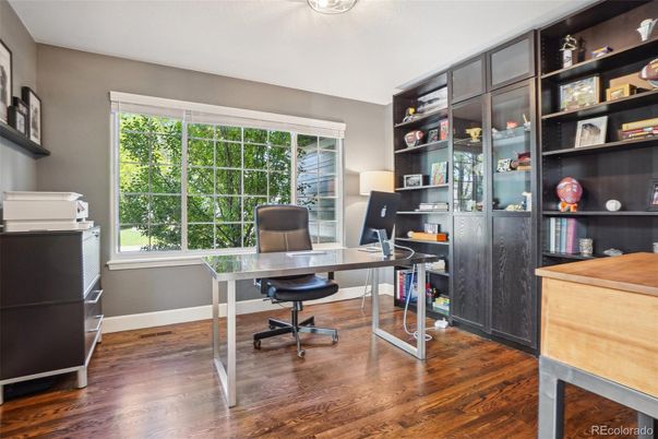 Home Office, Interior, Wood Texture Flooring