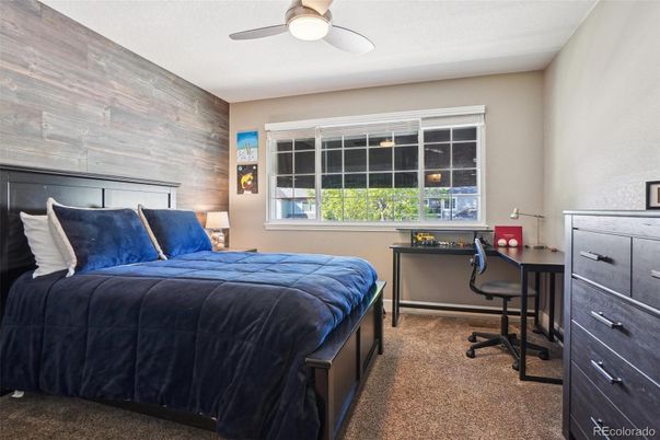 Bedroom, Home Office, Interior, Wooden Walls