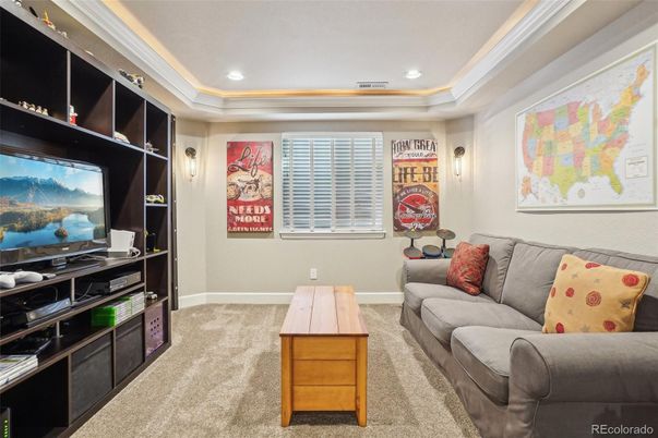 Interior, Living room, Recessed Lighting
