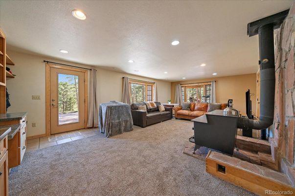 Interior, Living room, Recessed Lighting