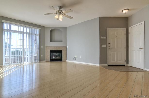Empty room, Fireplace, Interior, Wood Texture Flooring