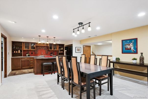 Dining room, Interior, Kitchen, Pendant Lights, Recessed Lighting