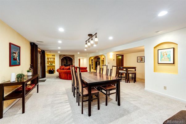 Dining room, Interior, Living room, Recessed Lighting