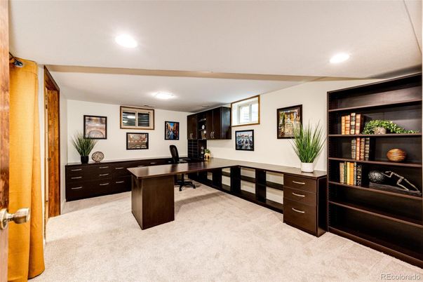 Home Office, Interior, Recessed Lighting