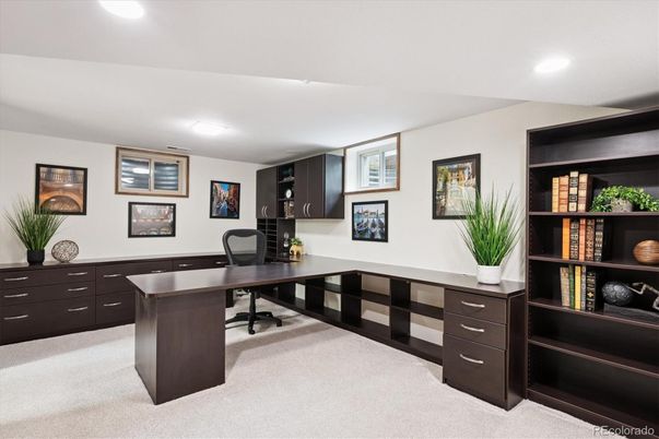 Home Office, Interior, Recessed Lighting