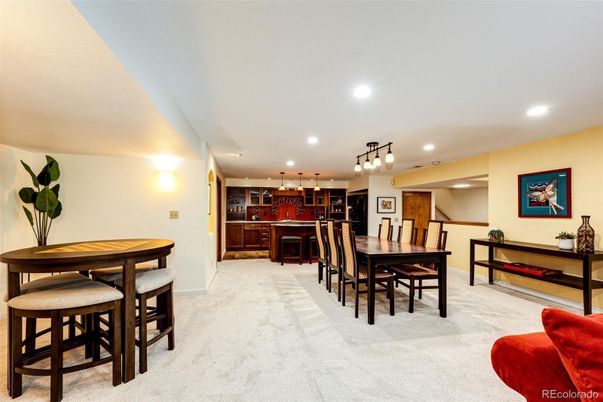 Dining room, Interior, Kitchen, Pendant Lights, Recessed Lighting