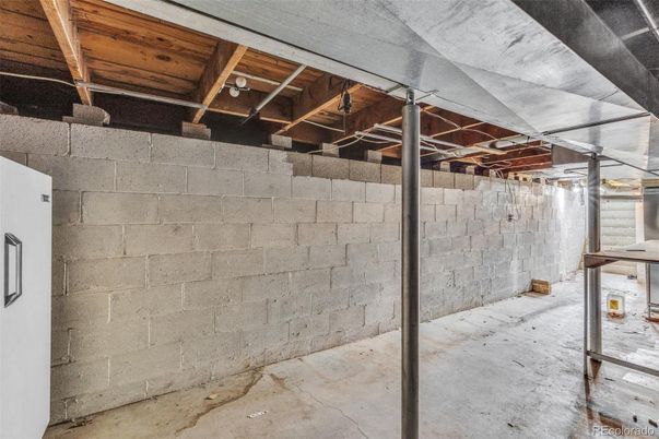 Interior, Stone Walls, Wooden Beams