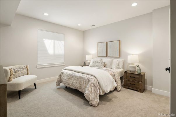 Bedroom, Interior, Recessed Lighting