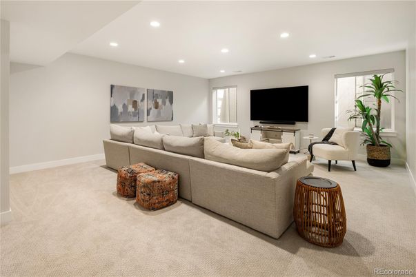 Interior, Living room, Recessed Lighting