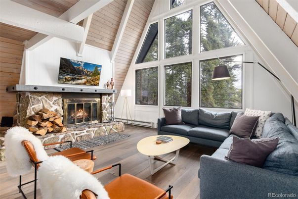 Fireplace, Interior, Living room, Wooden Ceilings, Wood Texture Flooring, Wooden Walls