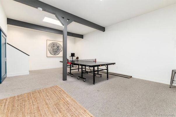 Game Room, Interior, Wooden Beams