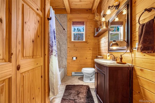 Bathroom, Interior, Wooden Beams, Wooden Ceilings, Wooden Walls