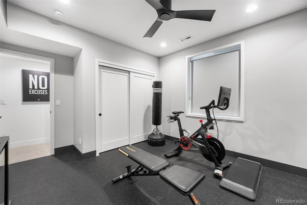 Fitness Equipment, Interior, Recessed Lighting