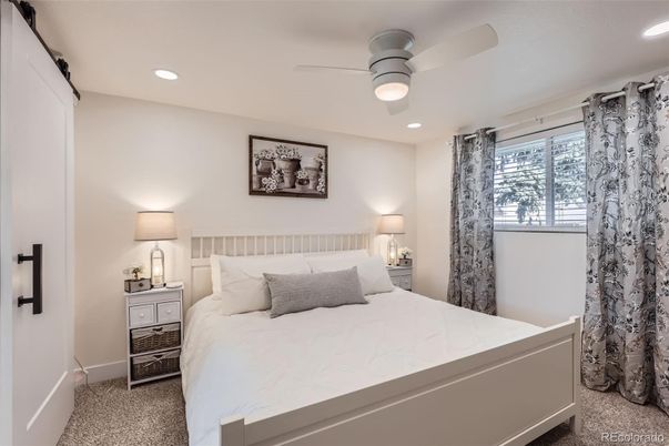 Bedroom, Interior, Recessed Lighting