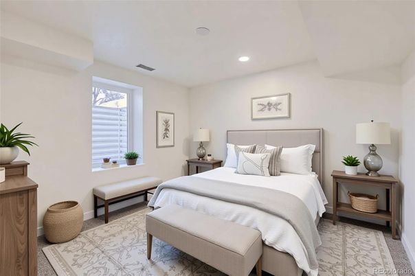 Bedroom, Interior, Recessed Lighting