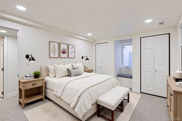 Bedroom, Interior, Recessed Lighting