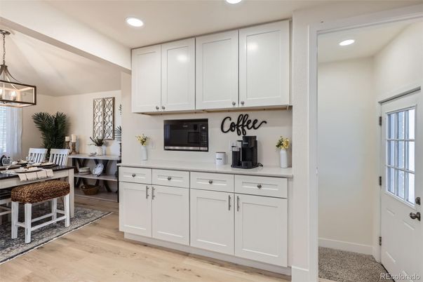 Home Office, Interior, Pendant Lights, Recessed Lighting, Wood Texture Flooring