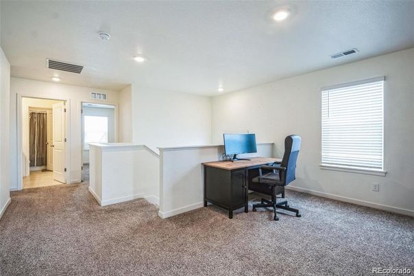 Home Office, Interior, Recessed Lighting