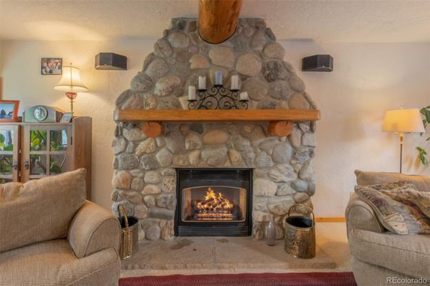 Fireplace, Interior, Stone Walls