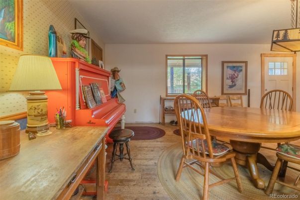 Dining room, Interior, Wood Texture Flooring