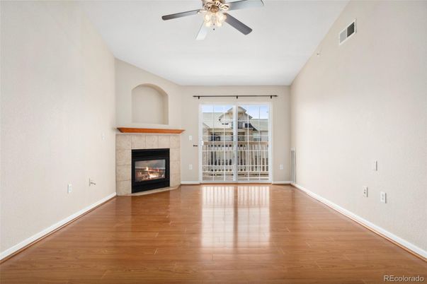 Empty room, Fireplace, Interior, Wood Texture Flooring