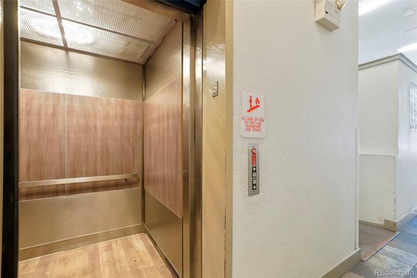 Elevator, Interior, Wood Texture Flooring, Wooden Walls