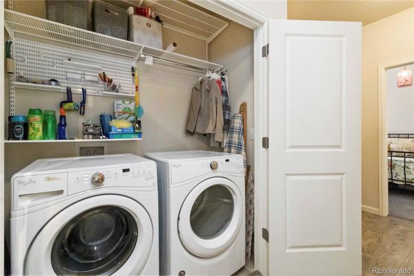 Interior, Utility Closets, Washer, Wood Texture Flooring
