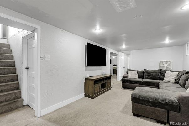 Interior, Living room, Recessed Lighting