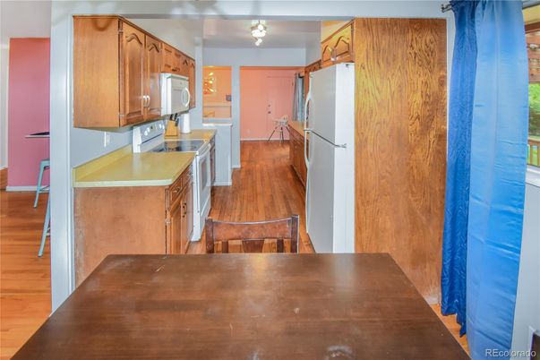 Interior, Kitchen, Wood Texture Flooring