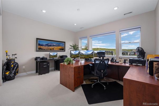 Home Office, Interior, Recessed Lighting