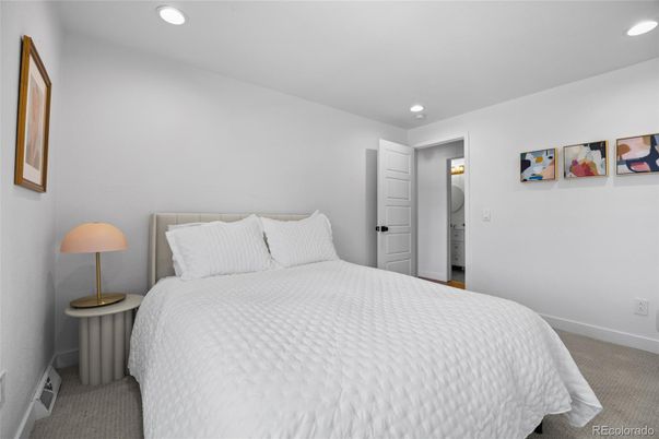 Bedroom, Interior, Recessed Lighting