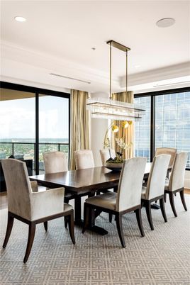 Chandelier, Dining room, Interior, Recessed Lighting, Water