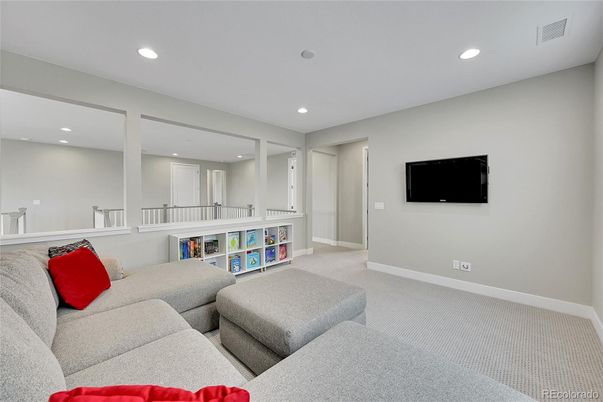 Interior, Living room, Recessed Lighting