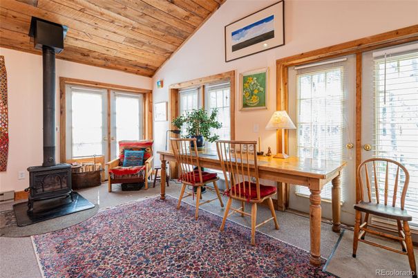 Fireplace, Home Office, Interior, Wooden Ceilings