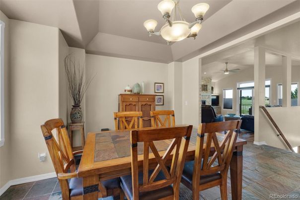 Chandelier, Dining room, Interior