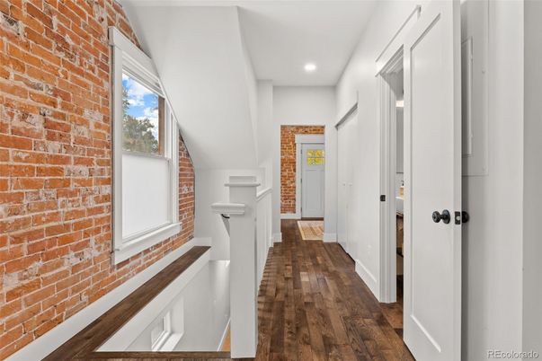 Interior, Recessed Lighting, Stone Walls, Wood Texture Flooring