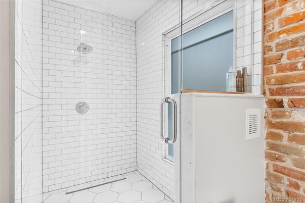 Bathroom, Glass Shower, Interior, Stone Walls