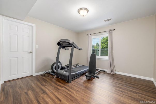Fitness Equipment, Interior, Wood Texture Flooring