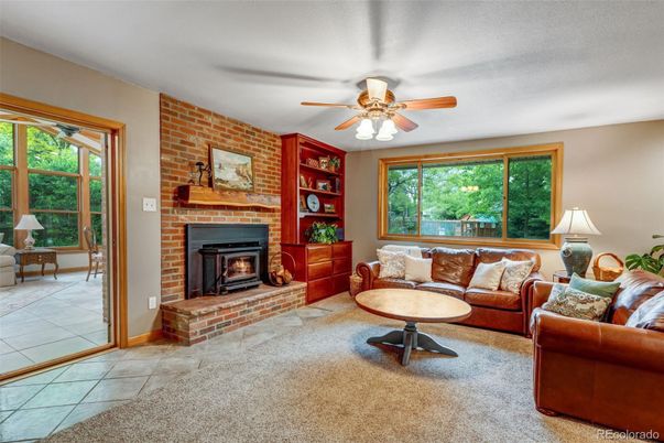 Fireplace, Interior, Living room, Stone Walls