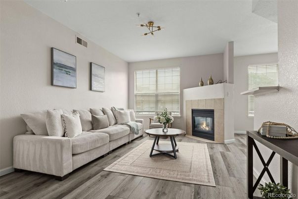 Fireplace, Interior, Living room, Wood Texture Flooring