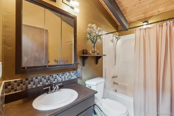 Bathroom, Interior, Wooden Beams, Wooden Ceilings