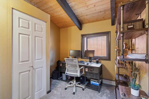 Home Office, Interior, Wooden Beams, Wooden Ceilings