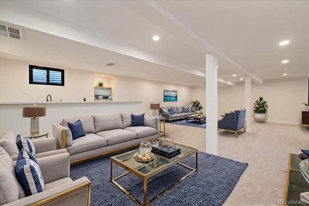 Interior, Living room, Recessed Lighting