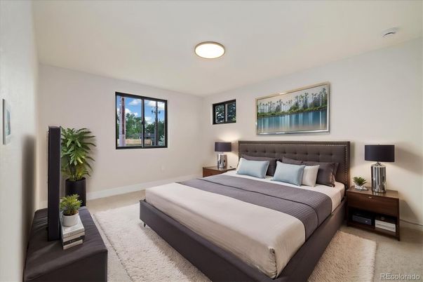 Bedroom, Interior, Recessed Lighting