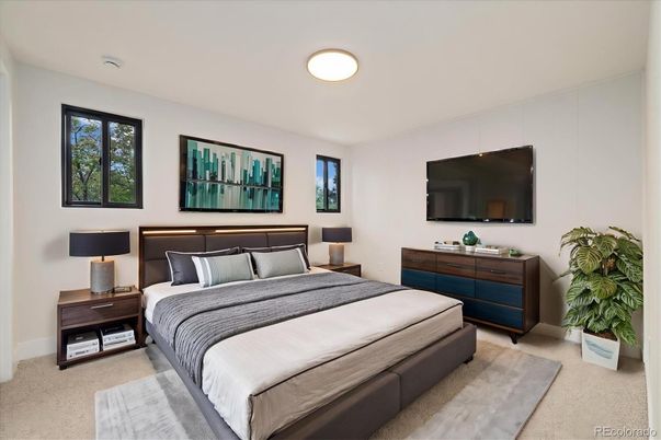 Bedroom, Interior, Recessed Lighting