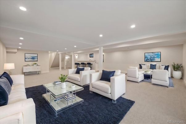 Interior, Living room, Recessed Lighting