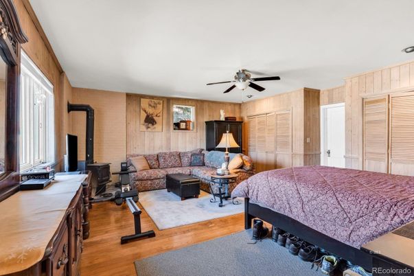 Bedroom, Interior, Wood Texture Flooring, Wooden Walls