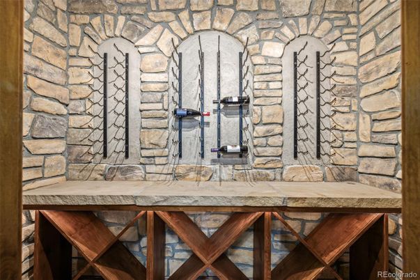 Interior, Stone Walls, Wine Storage
